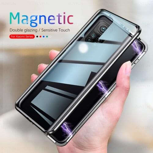 360° full cover magnetic adsorption flip case for xiaomi mi10t mi 10t 10 t pro 5g armored protective coque xiomi mi 10t pro case
