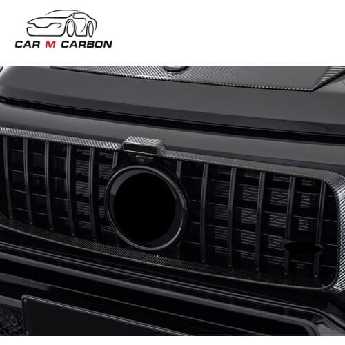 New G class W463A W464 B900 dry carbon fiber material body kit grille cover for 2018-2021y W463A G63 B900 bumper grille cover