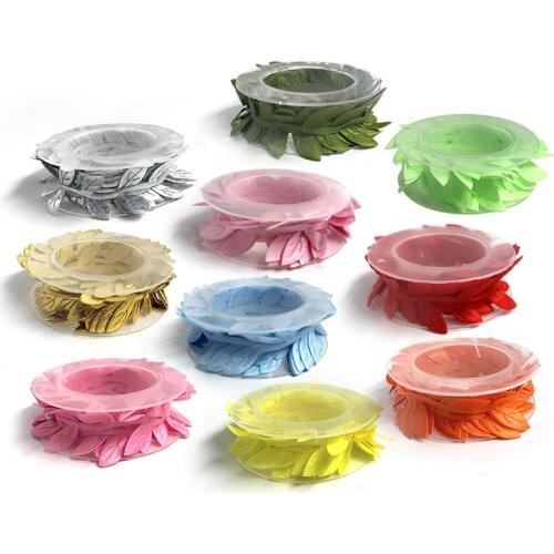 2 Meter Colorful Artificial Leaves Flower for Home Party Wedding Decoration Scrapbooking Craft DIY Autumn Decoration Fake Plants