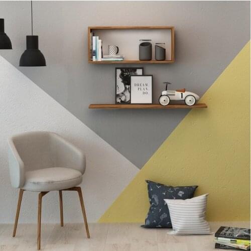 Flower Decoration Shelf Antibacterial Original Wood Hand Made Wall Rack for Books,Toys Living Room, Work Place Art