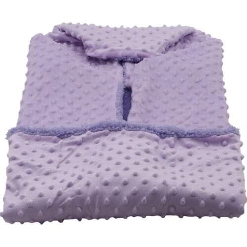Baby Blanket & Swaddling Newborn Thermal Soft Velvet Blanket Winter Solid Bedding Set Cotton Quilt Infant Bedding Swaddle Wrap