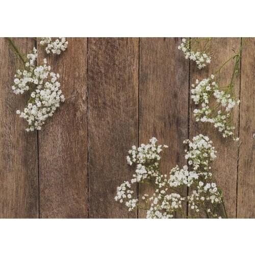 Brown Wood Texure Flowers Photography Backdrops for Photography Accessories Photo Background Children kids Baby Photophone