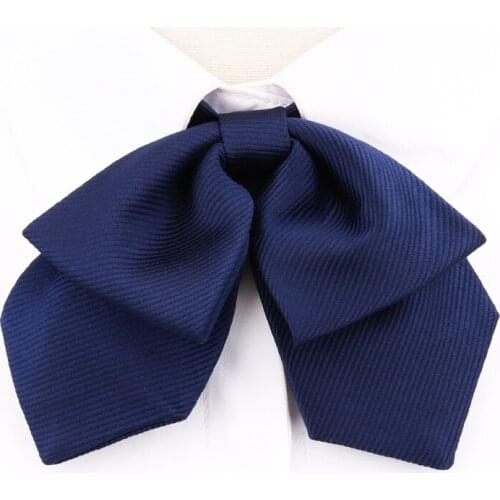 Brand New Japanese Style High Quality Girl Student JK Uniform Butterfly Tie Fashion Women Bowtie ( Blue )