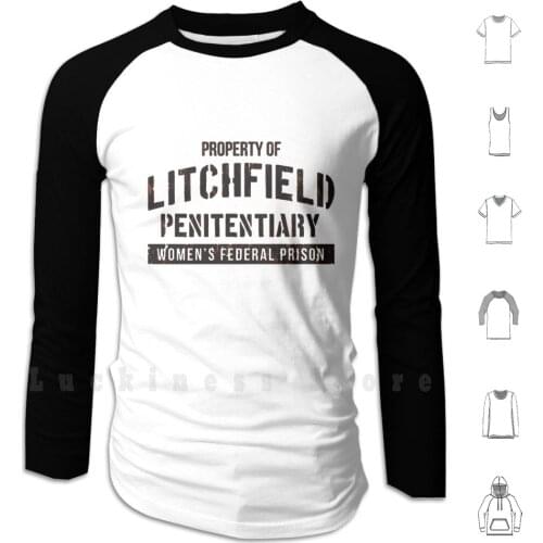 Female Dominant Hoodie Long Sleeve Orange Black Oitnb Prison Girls Litchfield Orange Is The New Black Tv Tv Shows