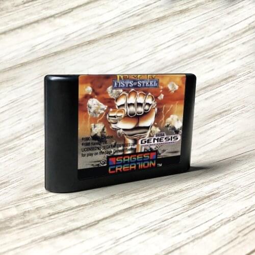 Ka-Ge-Ki Fists of Steel - USA Label Flashkit MD Electroless Gold PCB Card for Sega Genesis Megadrive Video Game Console