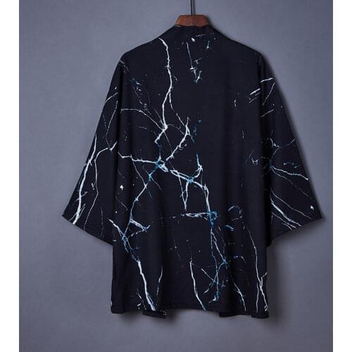 Japanese Style Adult Yukata Kimono Tops Summer Women Men Haori Cardigan Loose Sunscreen Print Samurai Shirt Casual Streetwear