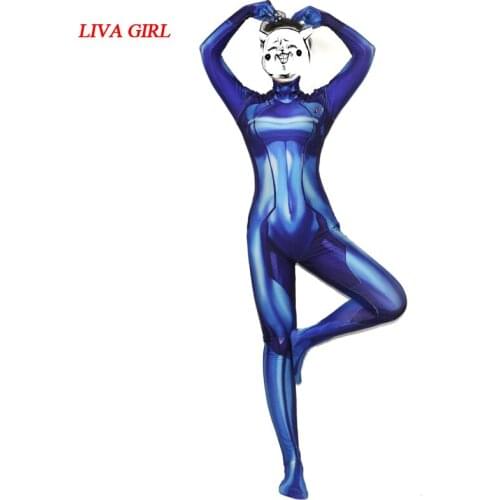 LIVA GIRL High Quality 3D Print Samus Aran Zero Suit Costumes Cosplay Lycra Spandex Bodysuit Female Adult Catsuit