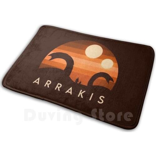 Arrakis V2 Mat Rug Carpet Anti-Slip Floor Mats Bedroom Atreides Harkonnen Scifi Science Fiction Novel Book Movies Cinema Bird