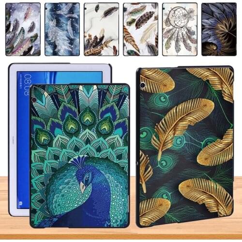 For Huawei MediaPad T5 10 10.1 Inch Lightweight Plastic Hard Tablet Protective Shell Case + Free Stylus