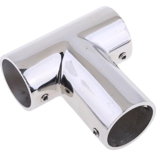 Marine Boat Yacht 316 Stainless Steel Handrail 3 Way Tee 1.26 Inch 32mm Tube