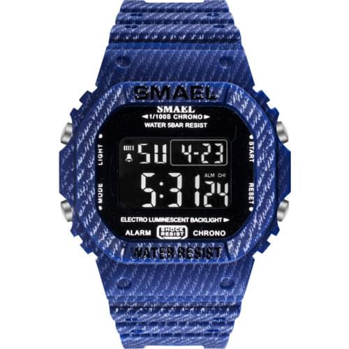 Men LED Digital Watches SMAEL Silicone Camouflage Watches Men Military Army Watches Male Clock 1801 Sport Watches Waterproof