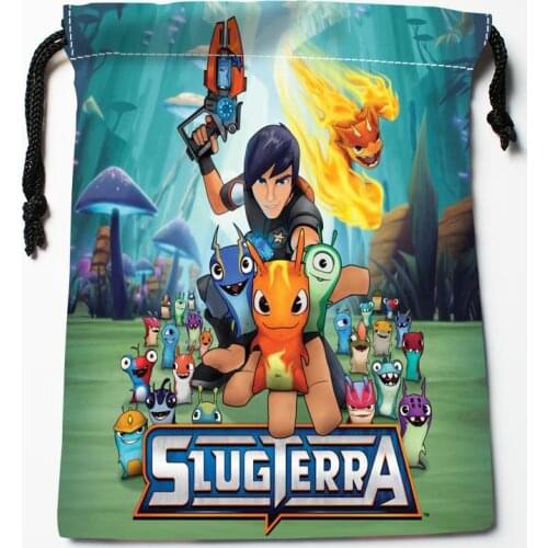 New Arrive Slugterra Drawstring Bags Custom Storage Bags Storage Printed gift bags More Size 18*22cm DIY your picture