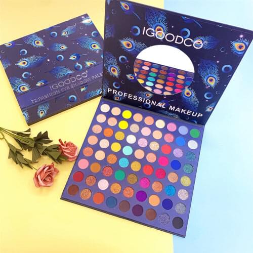 63 Color Eyeshadow Palette Colorful Shadows Palett Glitter Highlighter Shimmer Make Up Pigment Matte Eye Shadow Pallete