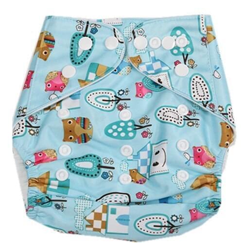 Free Shipping Baby Nappy Pocket Washable Adjustable Cloth Diaper with 2 Inserts B1-B10