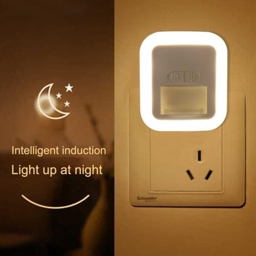 Plug-in Led Night Light Motion/Light/Sound Sensor Light Bedroom Decor Lamp Home Decorative Night Lamp Christmas Gift for Kids