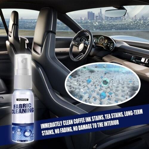 Car Interior Cleaning Agent Ceiling Cleaner Flannel Leather Fabric Water-Free Cleanup Agents Automobile Roof Dash Cleaning Tools