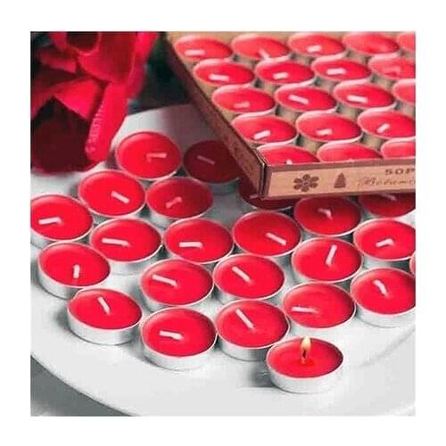 Ksmart Tealight Candle Red 100'lü candles and scents свечи и ароматы velas y aromas