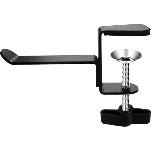 Universal Headphone Hanger Desk Mount Headset Holder Under Desk Headphones Stand Hook Aluminum Alloy