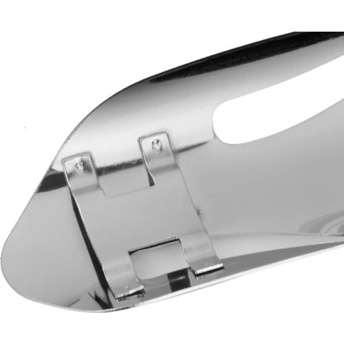 Universal Motorcycle Exhaust Silencer Pipe Cover Muffler Heat Shield Decor Heel Guard Flame, Silver