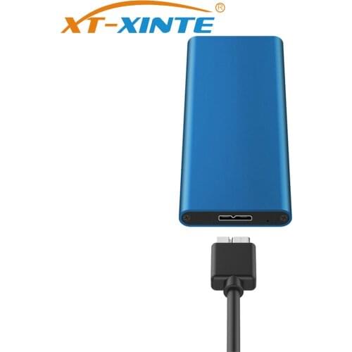 XT-XINTE USB 3.0 to M.2 for NGFF SSD Mobile Hard Disk Box Adapter Card External Enclosure Case for SSD 2230/2242/2260/2280