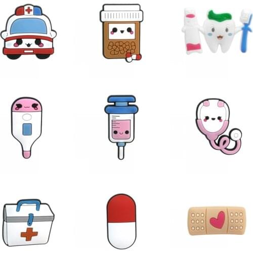 1pcs Medical Stethoscope Pills Syringe Fridge Magnet Decor Refrigerator Magnets Home Decoration Accessory Cute Magnets Souvenir