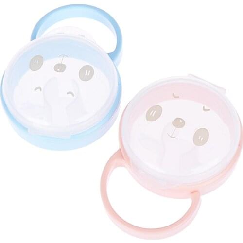 1PCS Nipple Portable Pacifier Box for Baby Infants Feeding Nursing Cartoon Animal Cradle Holders Nipple Cases
