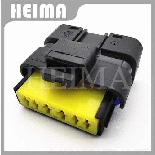 10-30sets 211 PC069S0049 FCI 6 pin way black female Adapter waterproof sensor connector Citroen Peugeot throttle pump Plug