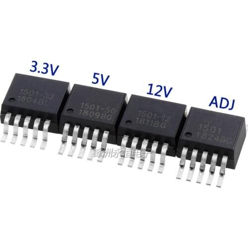10PCS AP1501-3.3 AP1501-5.0 AP1501-12 AP1501-ADJ TO-263