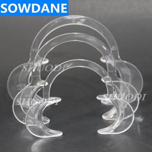 Dental Material Oral Care Teeth Whitening Orthodontic C Type Transparent Tooth Intraoral Lip Cheek Retractor Mouth Opener