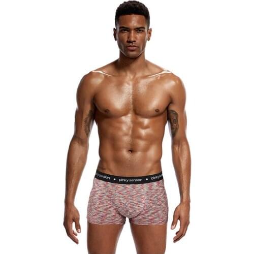 2018 brand Pinky senson sexy Panties Mens Underwear Boxers Cotton Men Printed Boxer Shorts Boxers Mens gay Underwear