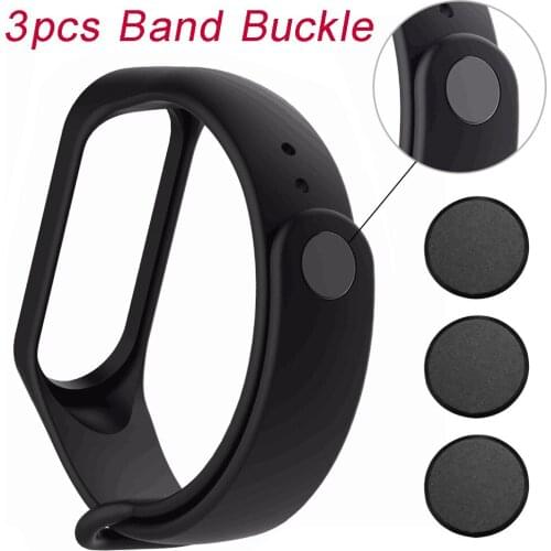 3PC Strap Buckle For Xiaomi Miband 3 Aluminium Alloy Button Replacement Quality Accessories Band Strap Buckle Smart Accessories