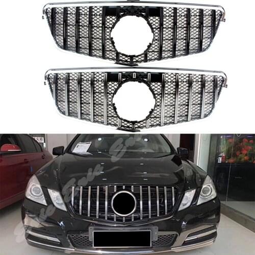Car Front Racing Upper Facelift Billet Bumper Grills For Mercedes Benz E-Class W212 2009 2010 2011 2012 2013 GTR