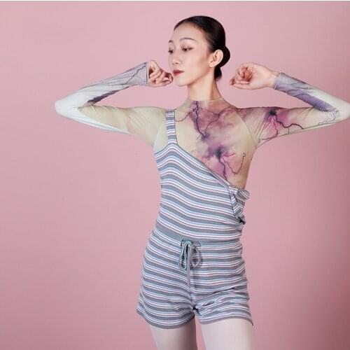 Ballet Tutu Dance Wear For Adult Fairy Ballerina Costume Practice Wear Dancer Outfit Designer Clothes Warm Up Bodysuit JL2268