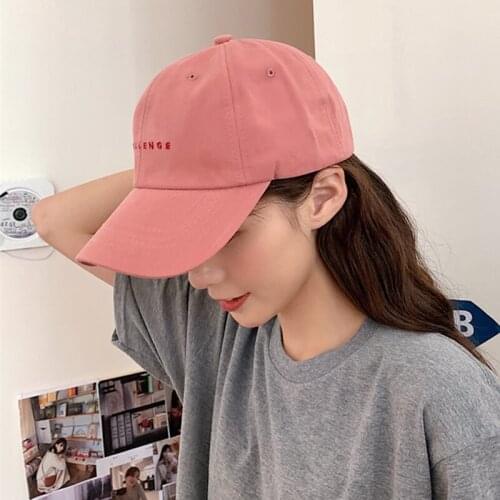 Letters "challenge" Baseball Cap For Women Men Spring Summer Visors Hat Adjustable Snapback Boys Girls Baseball Cap