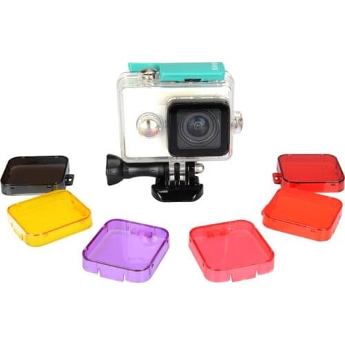 Dive Filter Kingma Yellow Red Purple Grey Orange Pink Underwater Diving Lens Filtro for Xiaomi xiaoyi YI