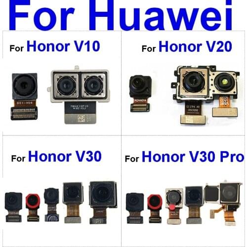 Front Rear Camera For Huawei Honor V20 PCT-L29 Small Facing & Main Back Camera Flex Cable For Honor View 20 Replacement Parts