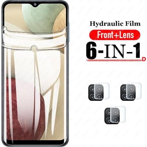 Hydrogel Film On For Samsung Galaxy A12 Screen Protector Samsun A12 A 12 6.5'' A125F Camera Lens Protective Film Not Glass