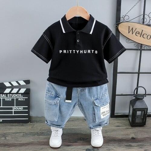 Kids Clothing Sets 2021 Summer Baby T-Shirt Clothes Suit Baby Boys Girls Clothing Set 2 Pieces Cotton Children Shirt Shorts 2-7Y