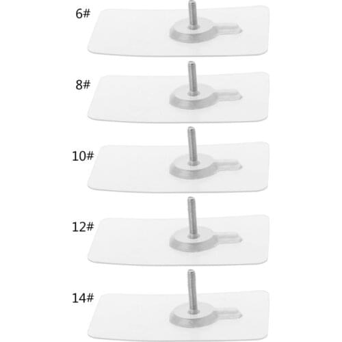 New 1 Pc Strong Self Adhesive Screw Hook Wall Mouted Stainless Steel Seamless Shelf Hanger Screw Rod 6mm/8mm/ 10mm/ 12mm/14mm