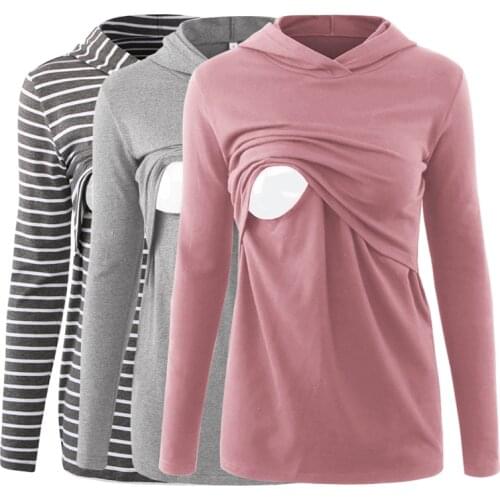 Pack of 3pcs Floral Jacket Kangaroo Warm Maternity Hoodies Women Outerwear Coat For Pregnant Womens Maternity Winter Clothes