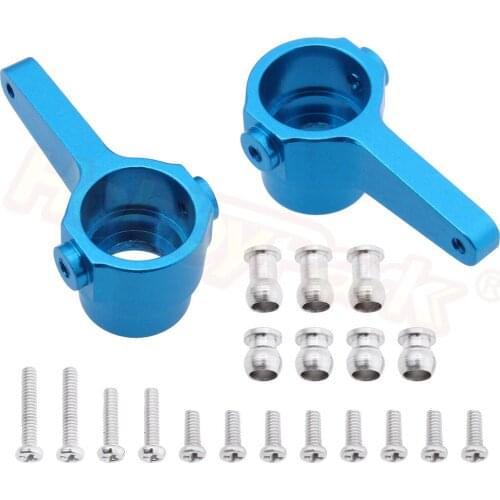Metal Aluminum Steering Hub Carrier Knuckle Set For WLtoys 1/28 RC Car K969 K989 K999 P929 Short Course Drift Rally Upgrade Part