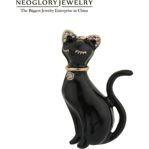 NEOGLORY Brooches With Cats For Clothes