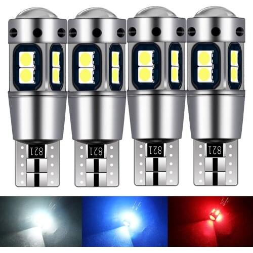 4Pcs New T10 W5W WY5W 168 921 501 2825 Super Bright LED Car Interior Reading Dome Lights Auto Parking Lamp Wedge Tail Side Bulbs