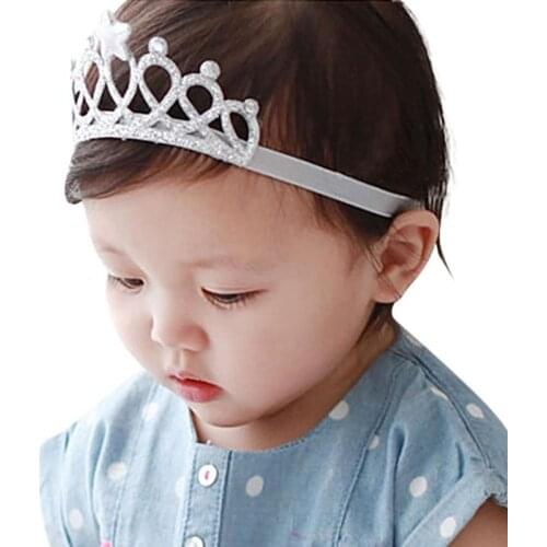 New Arrival Glittering Crown Headband Girls Hair Band Head Wrape Hair Accessories Princess Tiara Headband Kids Headwear
