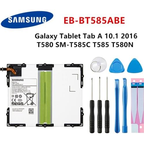 SAMSUNG Orginal Tablet EB-BT585ABE 7300mAh Battery For Samsung Galaxy Tablet Tab A 10.1 2016 T580 SM-T585C T585 T580N +tools
