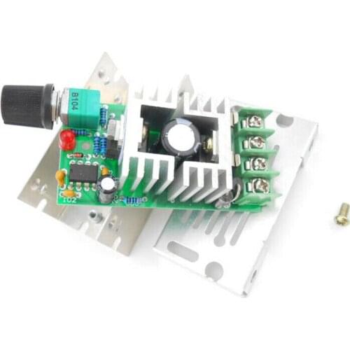 DC Motor Stepless Governor DC 9V-60V 10A Potentiometer Switch Speed Controller PWM Pulse Width Drive Board Anti-polar Protection