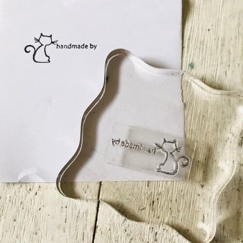 Handmade by Cat clear stamp for Scrapbook Card album silicone stamp special for you