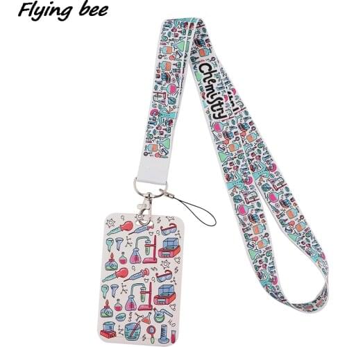 Flyingbee X2036 Chemical Supplies Creative Lanyard Card Holder Child Hanging Neck Phone Lanyard Badge Subway Access Card Holder