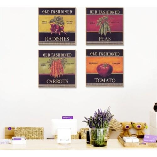 Old Fashioned Tomato Carrots Poster Nordic Wall Art Vegetable Canvas Painting Home Decor Kitchen Restaurant Decorative Picture