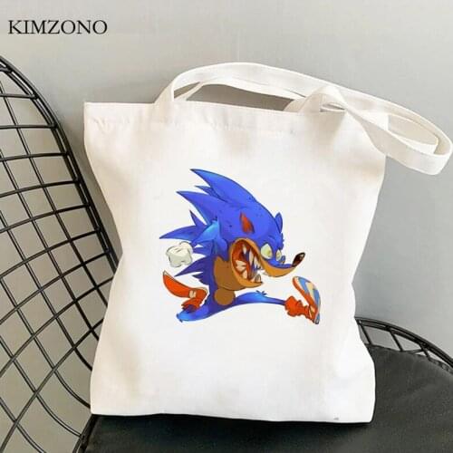 Sonic shopping bag tote shopper reusable jute bag bolso shopping bag ecobag woven bolsa compra bolsas ecologicas grab